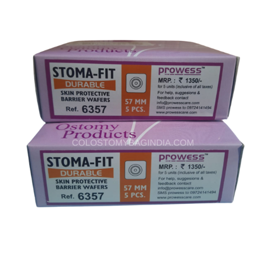 Prowess Stoma-Fit Wafer, Durable Adhesive, 57 mm (6357)