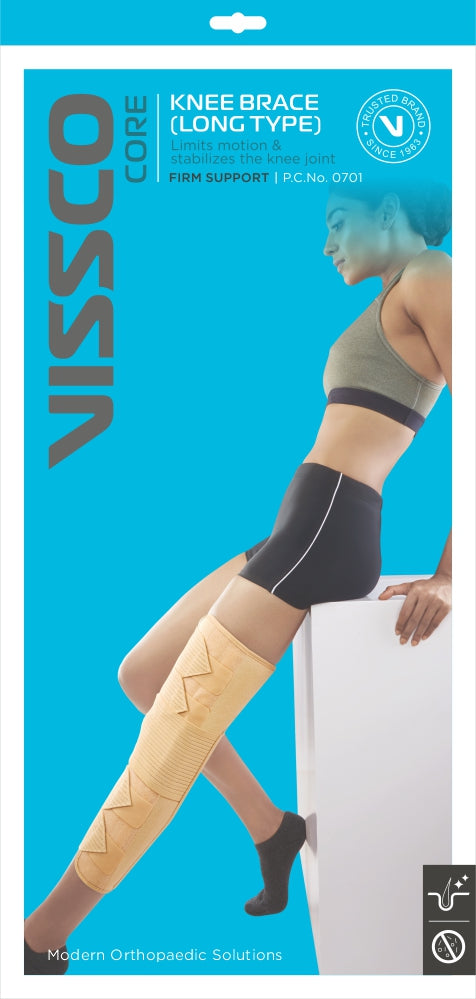 Vissco ROM Knee Brace – Fixed Height (PC 0755) | Hinged Knee Immobilizer