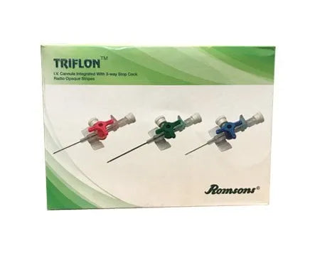 Buy Romson IV Cannula with 3-Way Stopcock (Triflon)