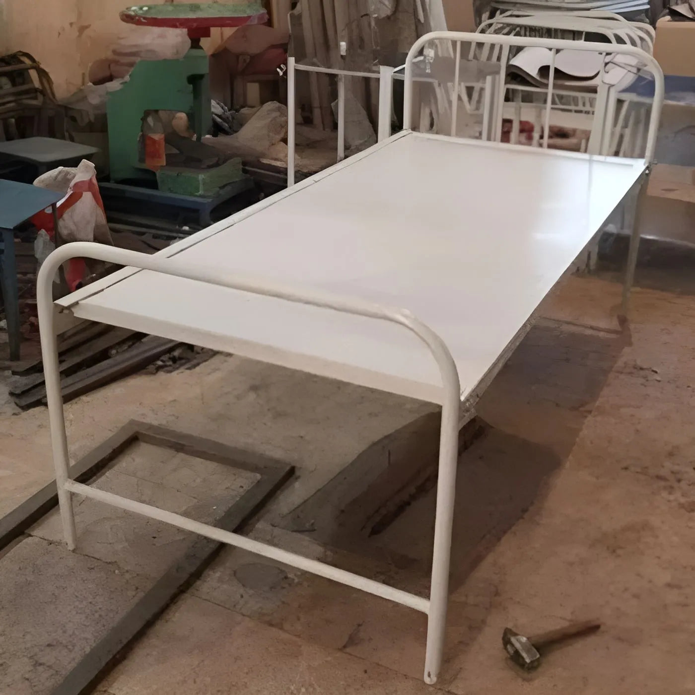 Plain Patient Hospital Bed with MS Angle Frame (Mattress Option Available)