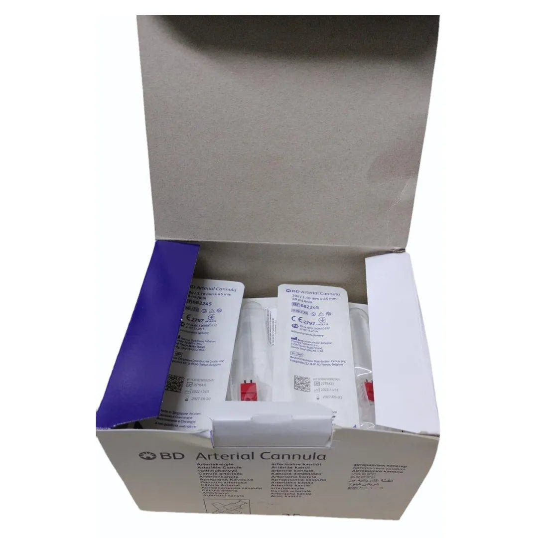 Buy BD Arterial Cannula with Flow Switch - 20G | Shop Online