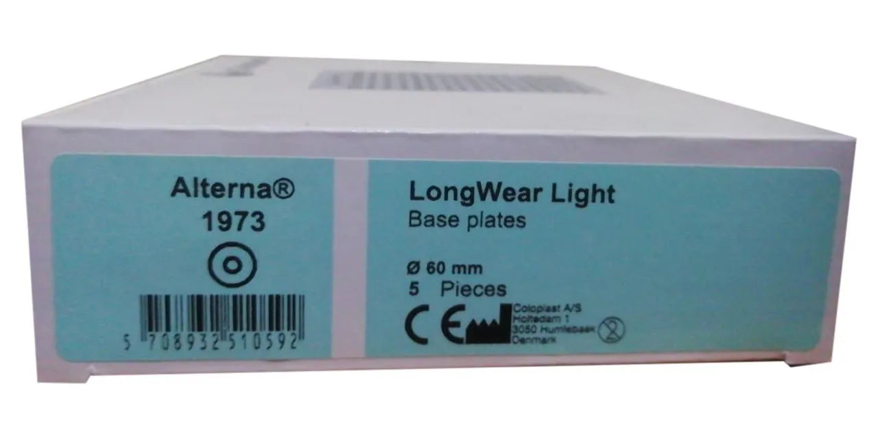 Coloplast Alterna 1973 Long Wear Light Ostomy Baseplate (60mm) - Durable, Comfortable Solution for Ostomy Care