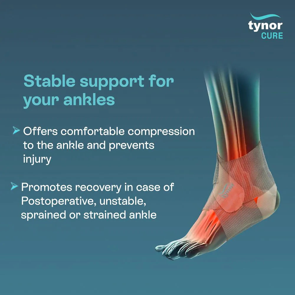 Tynor Ankle Wrap Sleek Elastic ( D-57)