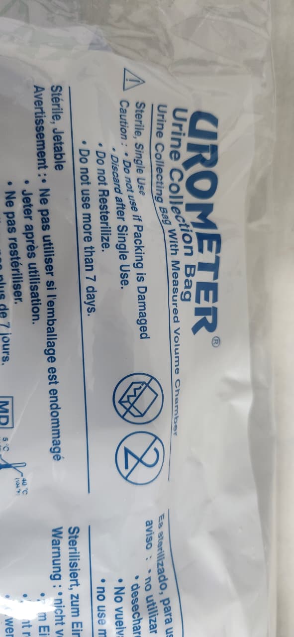 Buy Romsons Urometer Bag - Urine Collection for Adults