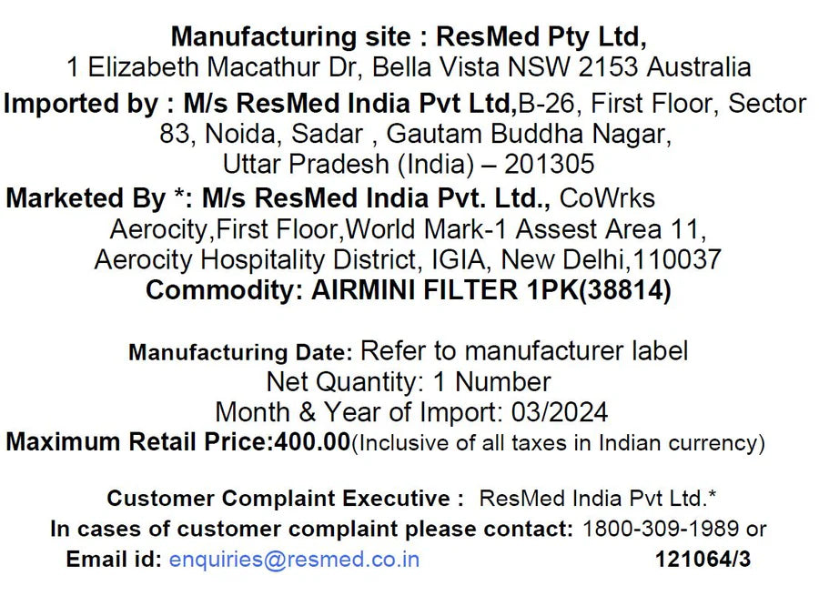 ResMed AirMini Filters (Pack of 6)