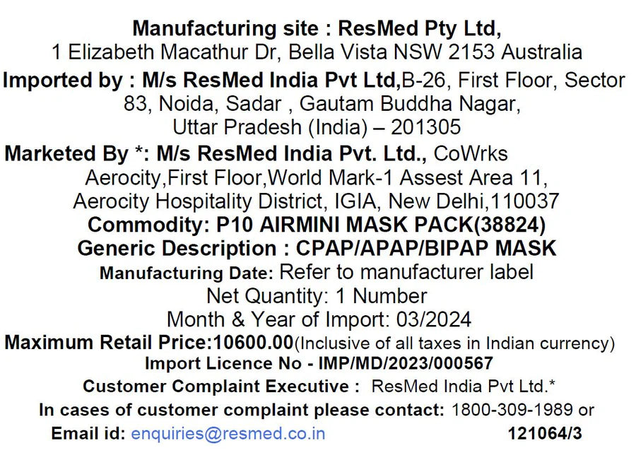 ResMed AirFit™ P10 for AirMini™