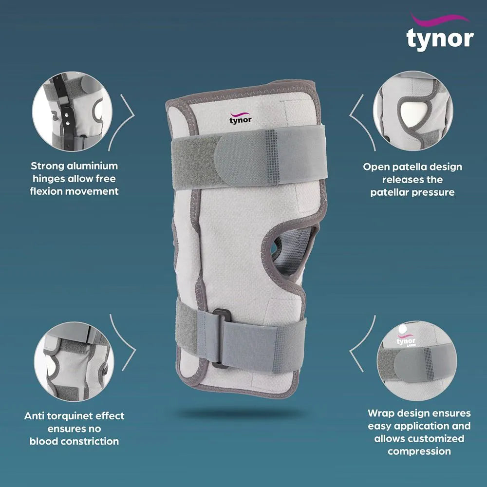Tynor Functional Knee Support for Lateral Support Immobilization ( XXL ) D-09