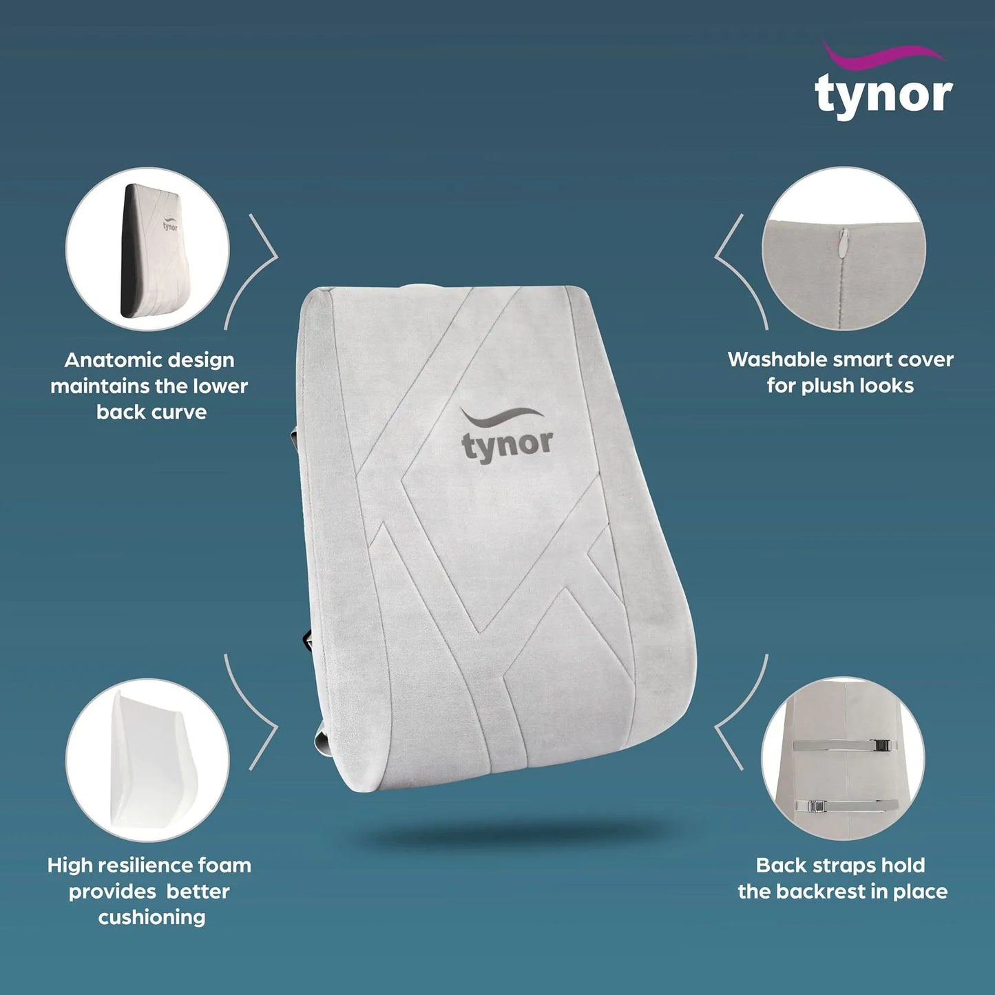 Tynor Back Rest Full ( I-46 )