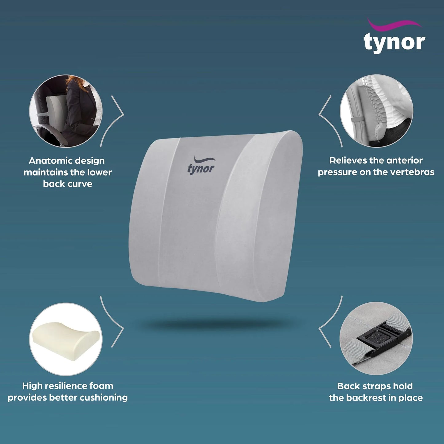 Tynor Lumbo Back Rest ( I-91 )