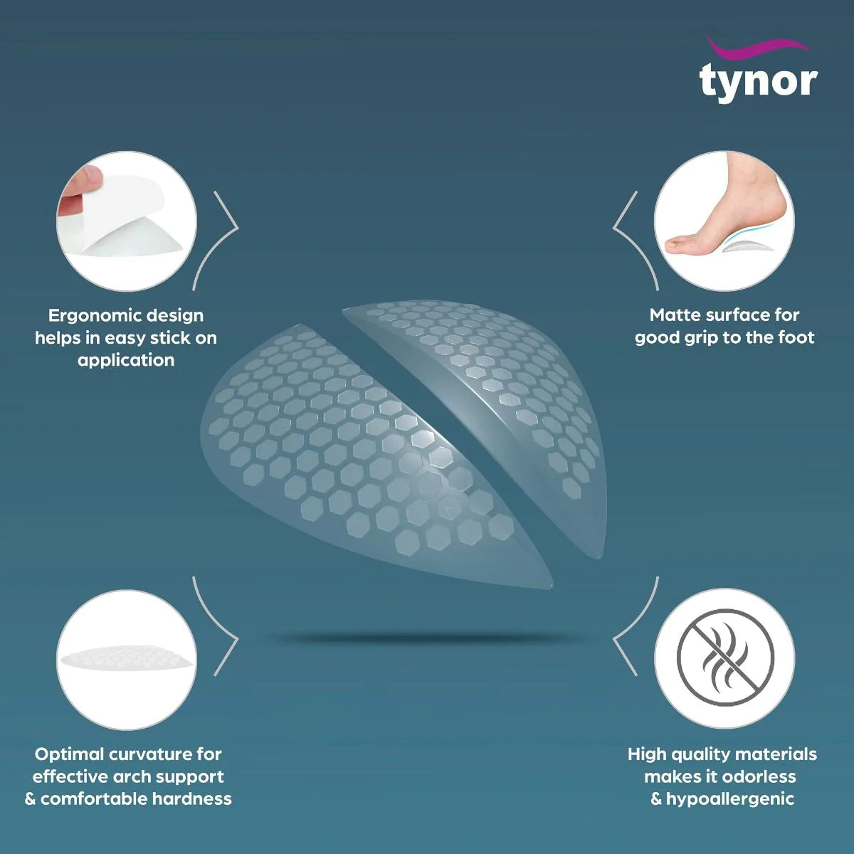Tynor Arch Support Semi Pro (Pair) K 15