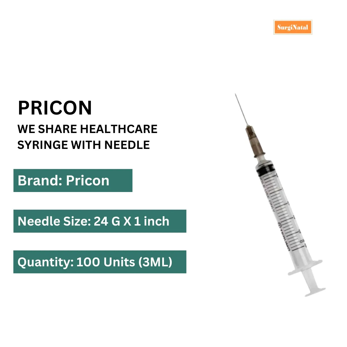 Pricon 3ml (100 pcs)