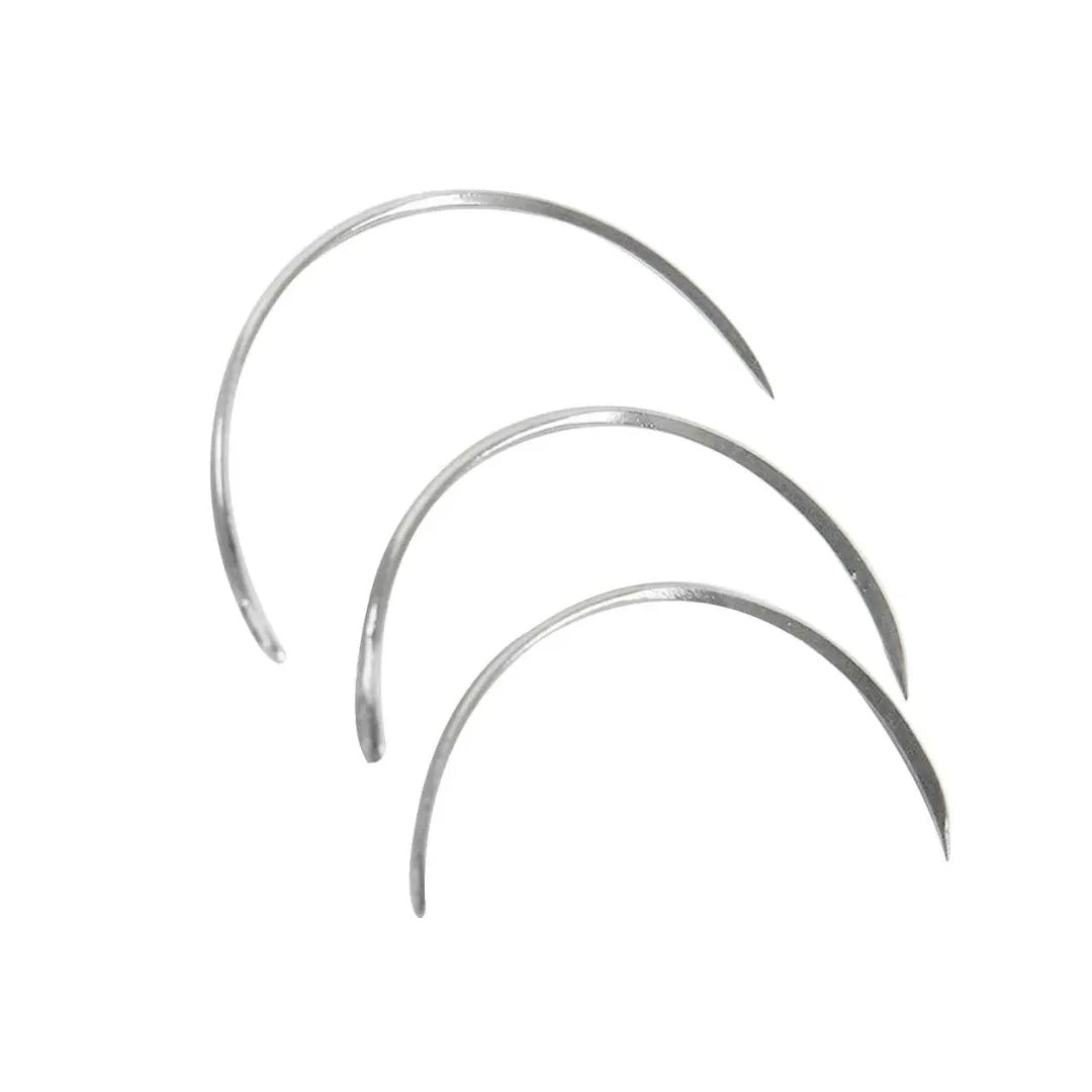 Suture Needles - Round Body Half Circle - 6 Needle Pack