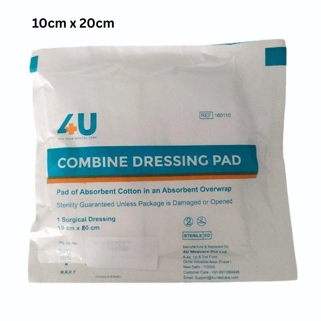 4U Combine Dressing Pad 10cm x 20cm - 35 Pcs Box
