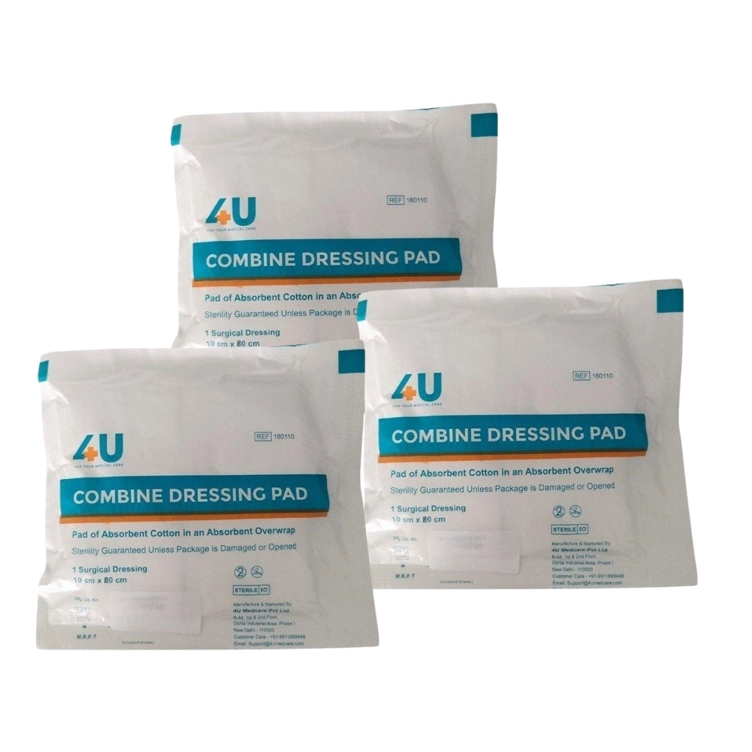 4U Combine Dressing Pad 10cm x 20cm - 35 Pcs Box