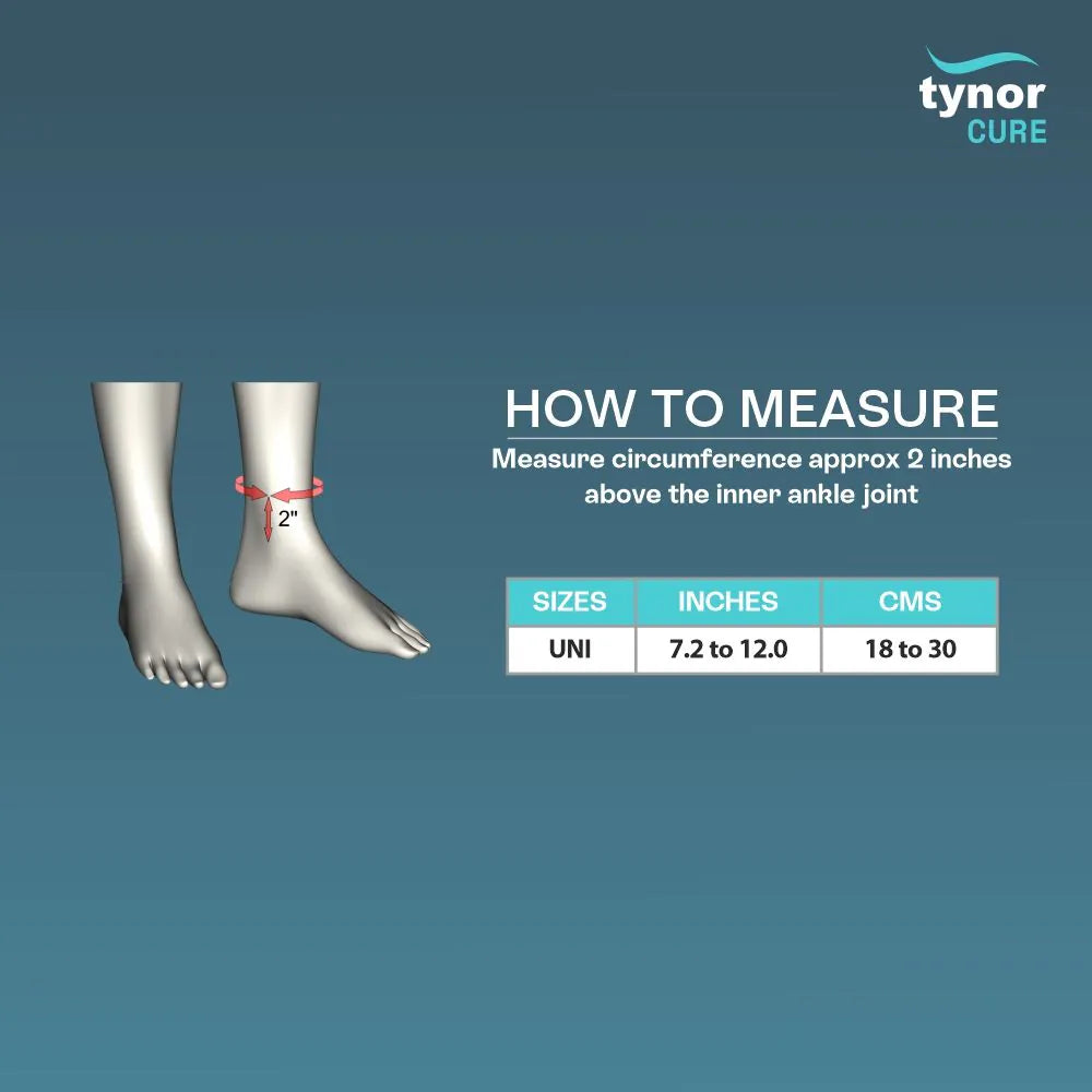 Tynor Ankle Wrap Sleek Elastic ( D-57)