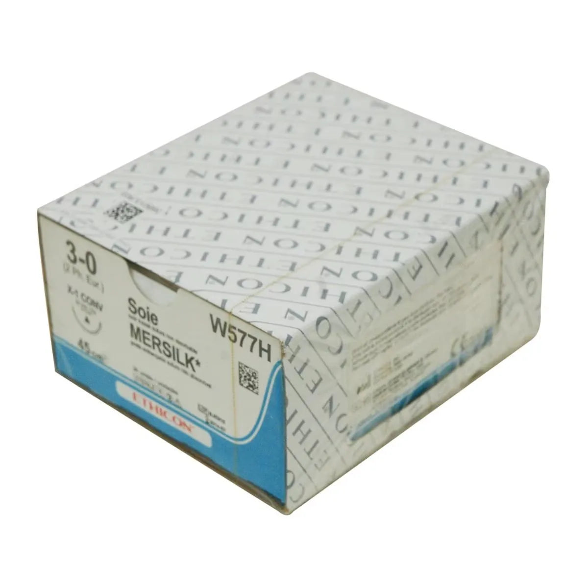 Mersilk Sutures USP 6-0, 3/8 Circle Reverse Cutting Micropoint NW5012