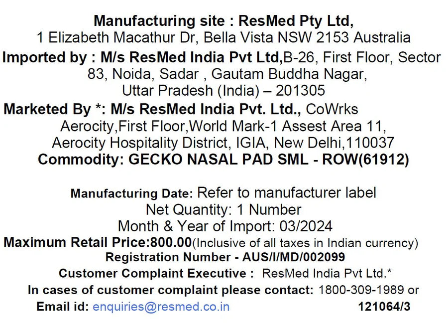 ResMed Gecko Nasal Pad (2 Units)