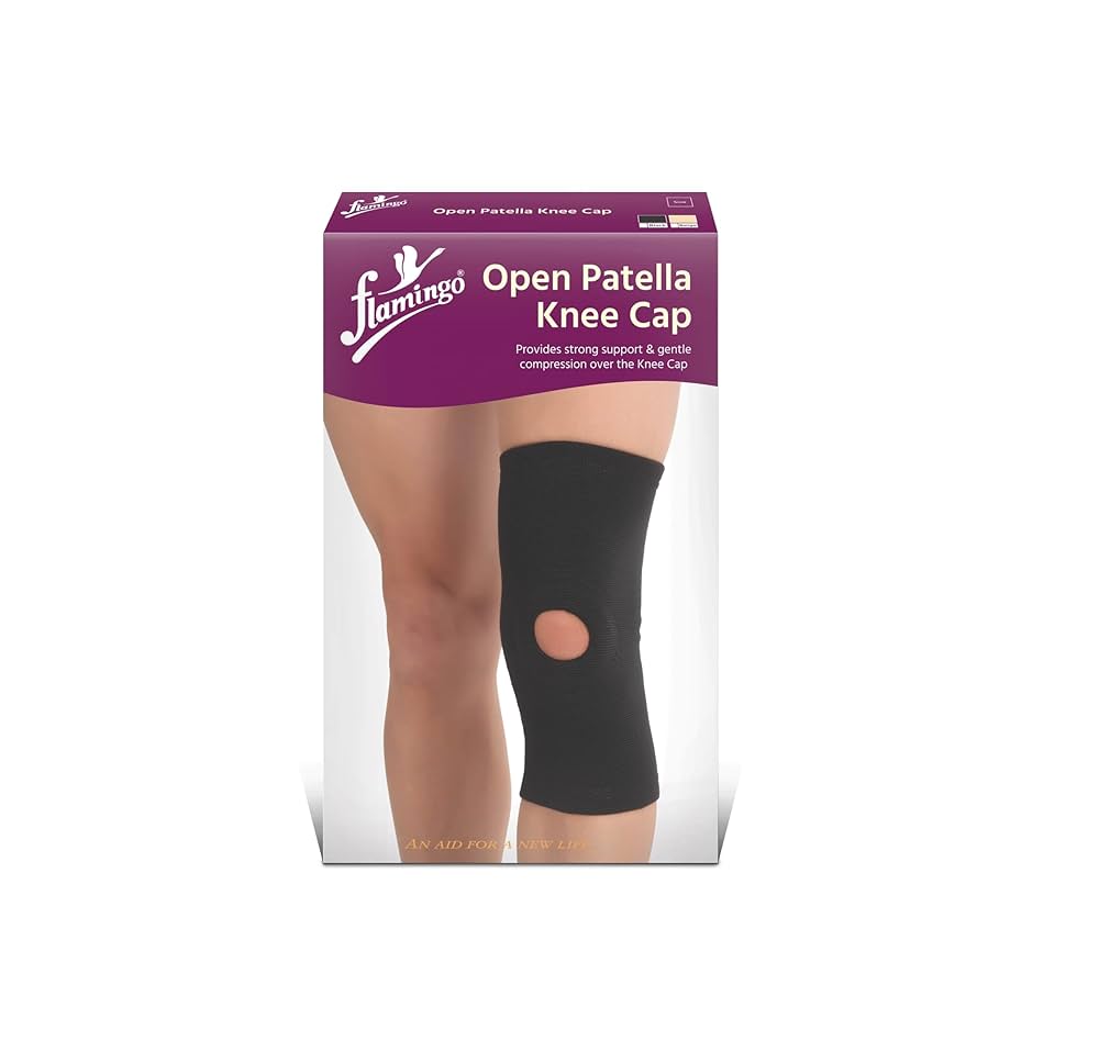 Flamingo Open Patella Knee Cap  ( Beige )