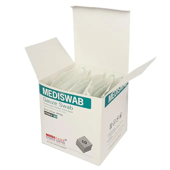 Medicare Mediswab Gauze Swab (10cm x 10cm, 12 Ply) – Buy Now