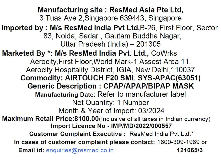 ResMed AirTouch™ F20 Full Face Mask