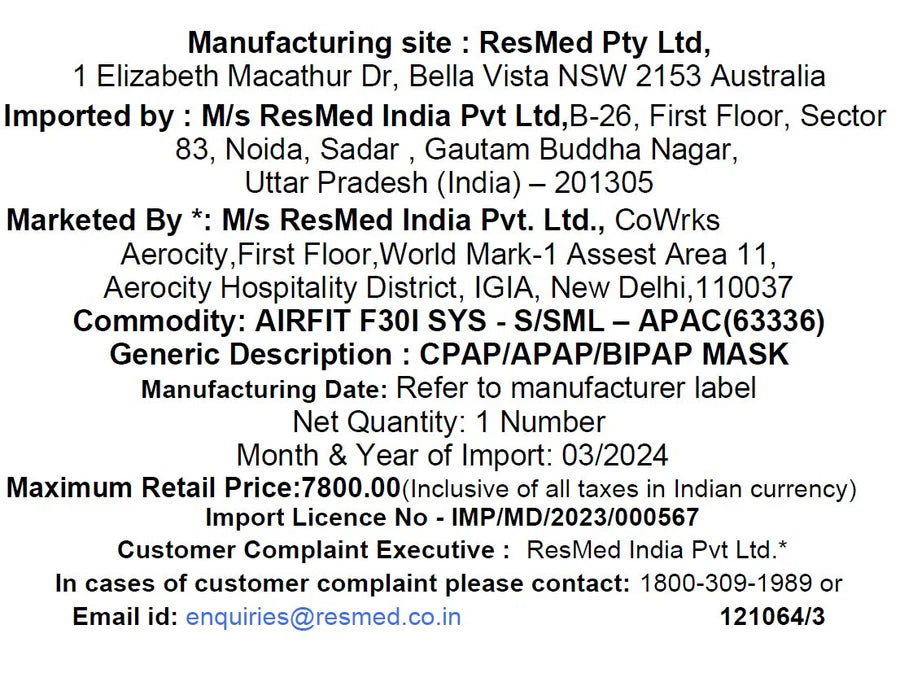 ResMed AirFit F30i Full Face Mask