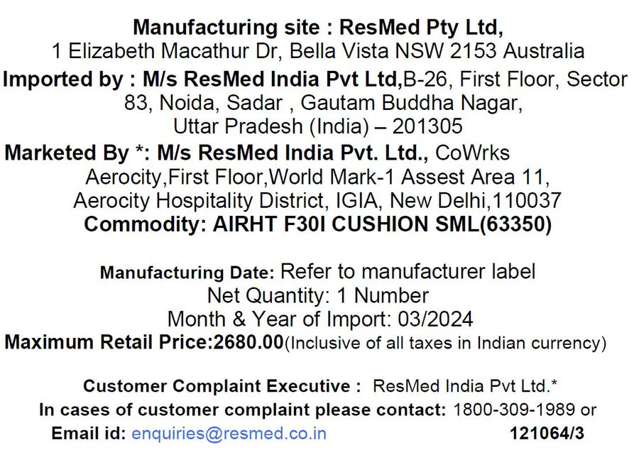 ResMed AirFit™ F30i Cushion