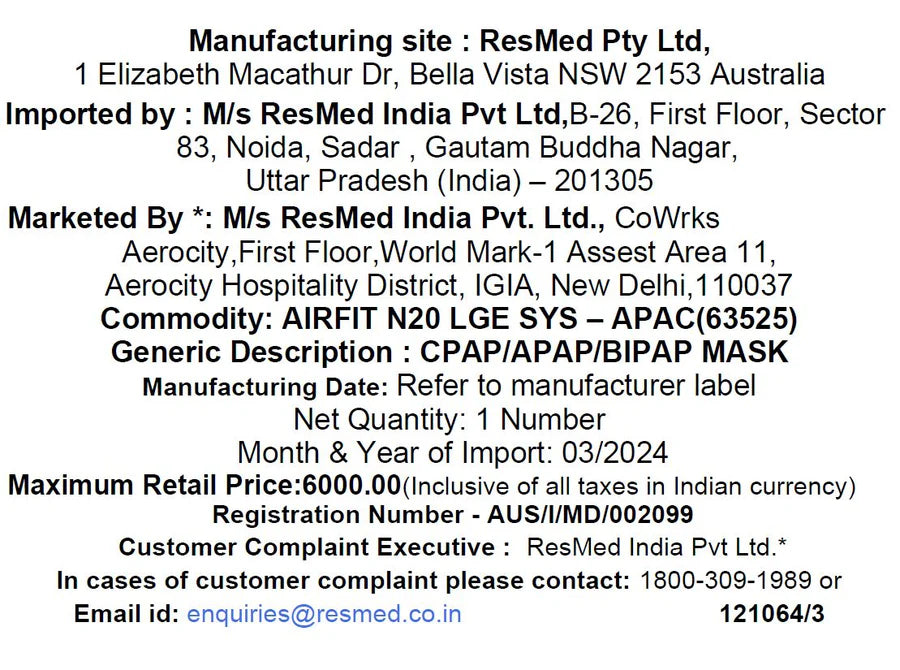 ResMed AirFit™ N20 Nasal Mask