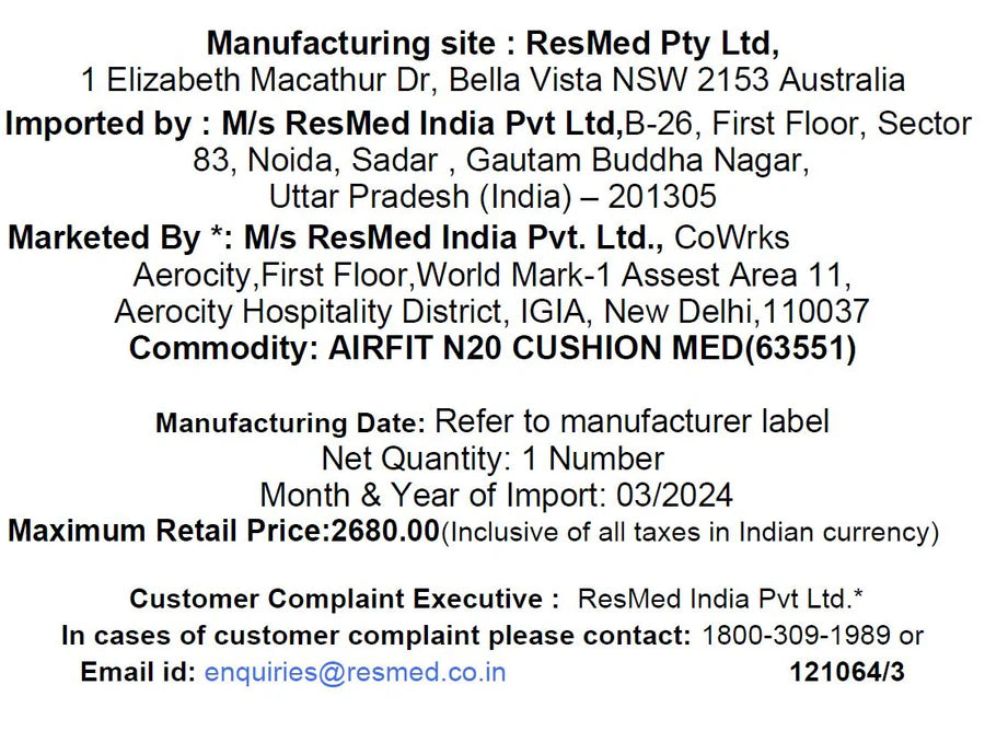 ResMed AirFit™ N20 Cushion