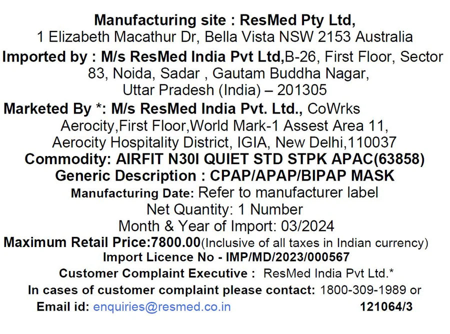ResMed AirFit™ N30i Nasal Mask