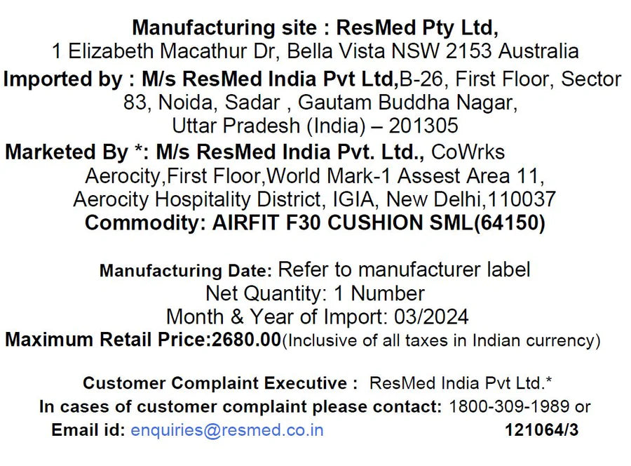 ResMed AirFit™ F30 Cushion