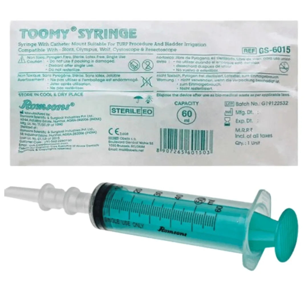 Buy Romsons Toomy Syringe With Catheter Mount 60ml Online
