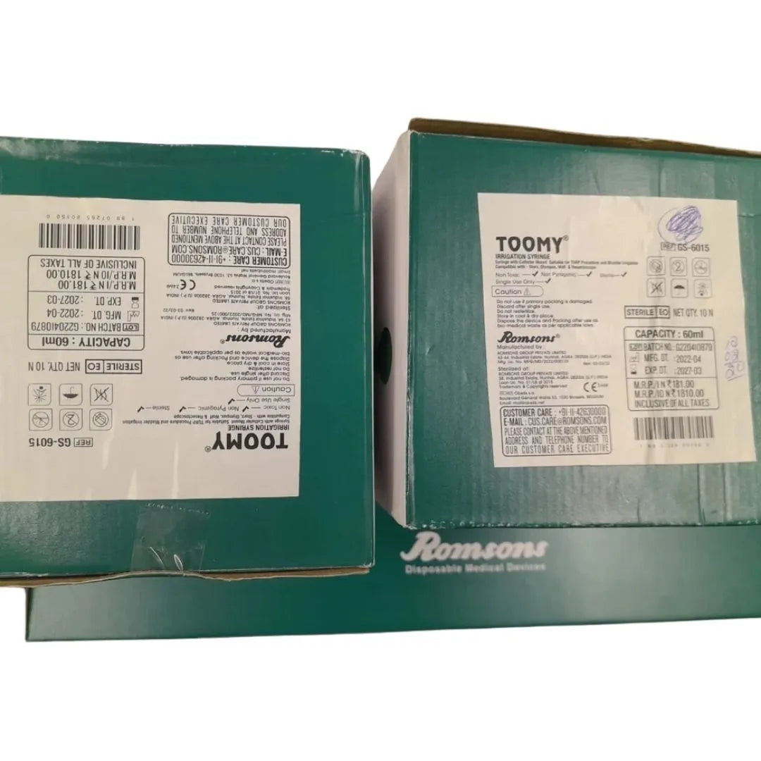 Buy Romsons Toomy Syringe With Catheter Mount 60ml Online