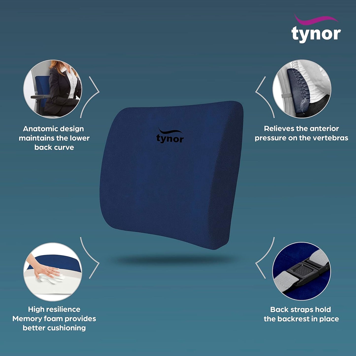 Tynor Lumbo Back Rest Urbane ( I-92 )