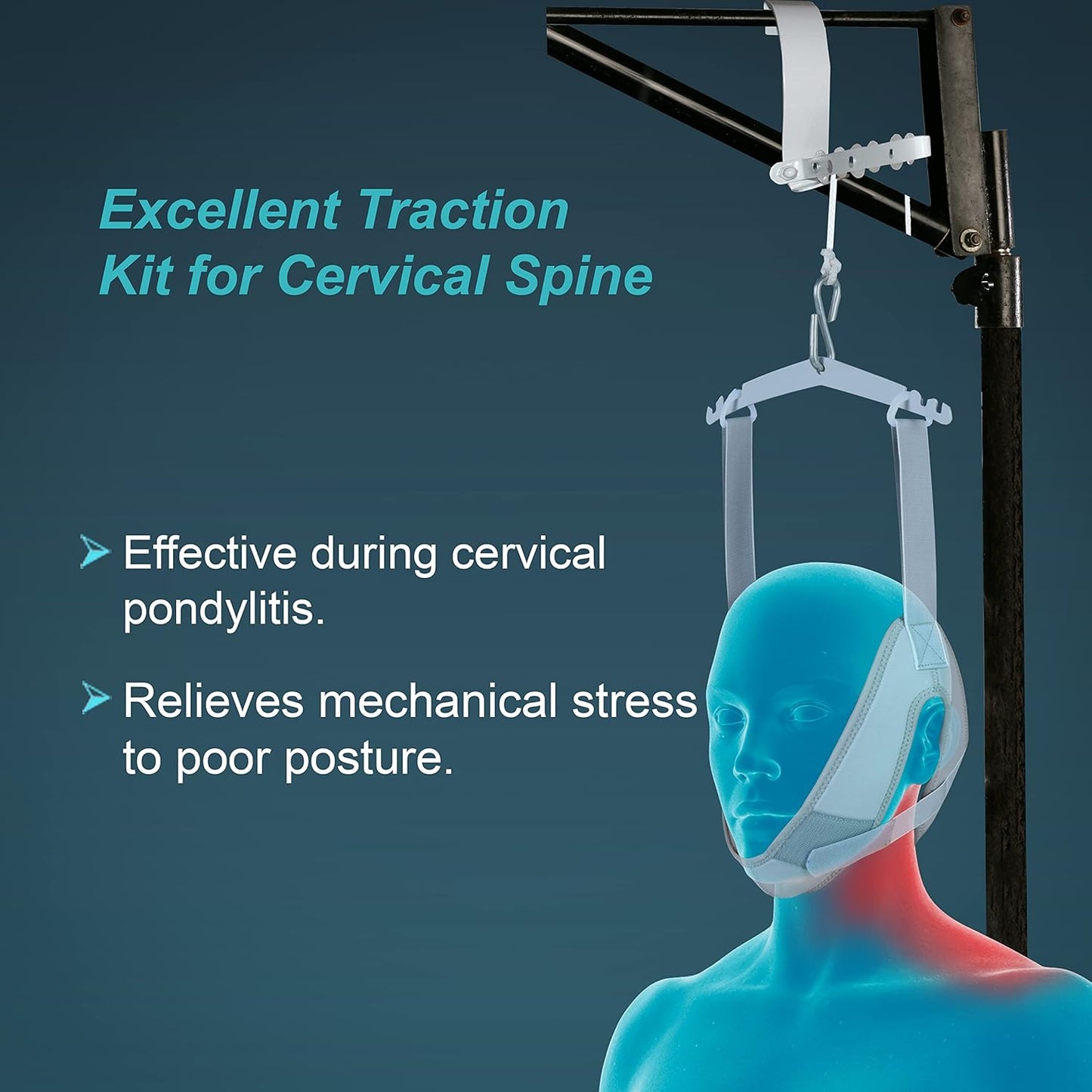 Tynor Cervical Traction Kit (Sitting) with Weight Bag