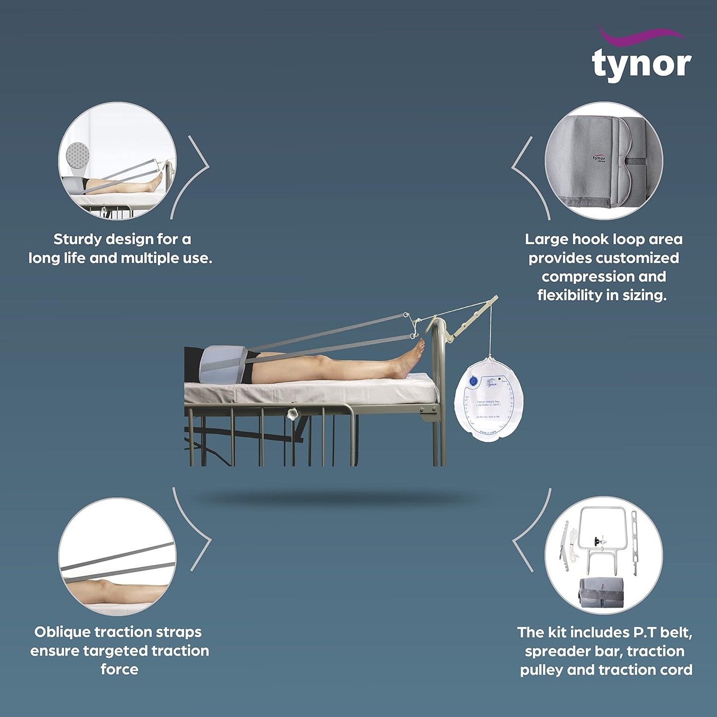 Tynor Pelvic Traction Kit with Weight Bag ( G-24 )