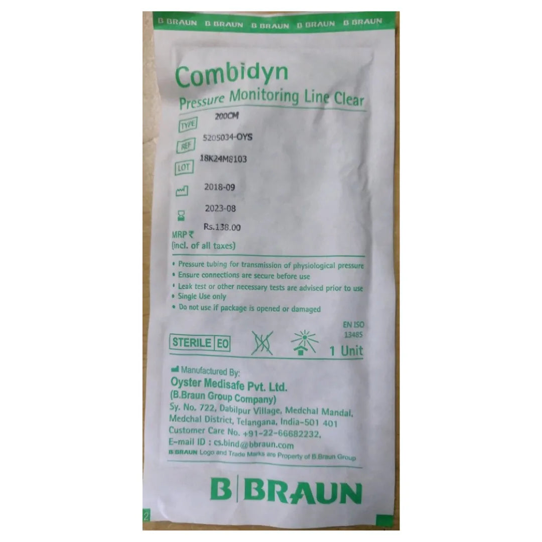 B Braun Combidyn Pressure Monitoring Line, PMO Line