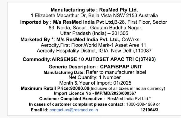 AirSense™ 10 Autoset Tripack 4G Combo Offer (Device + N30i Mask)