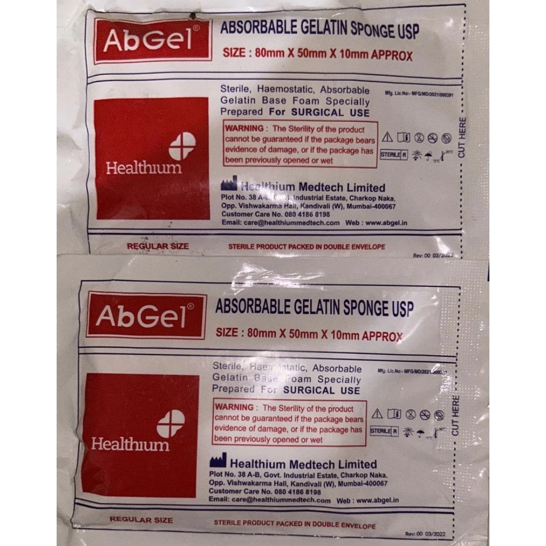 Buy Abgel Sponge USP -2 pcs Online for Surgical Use