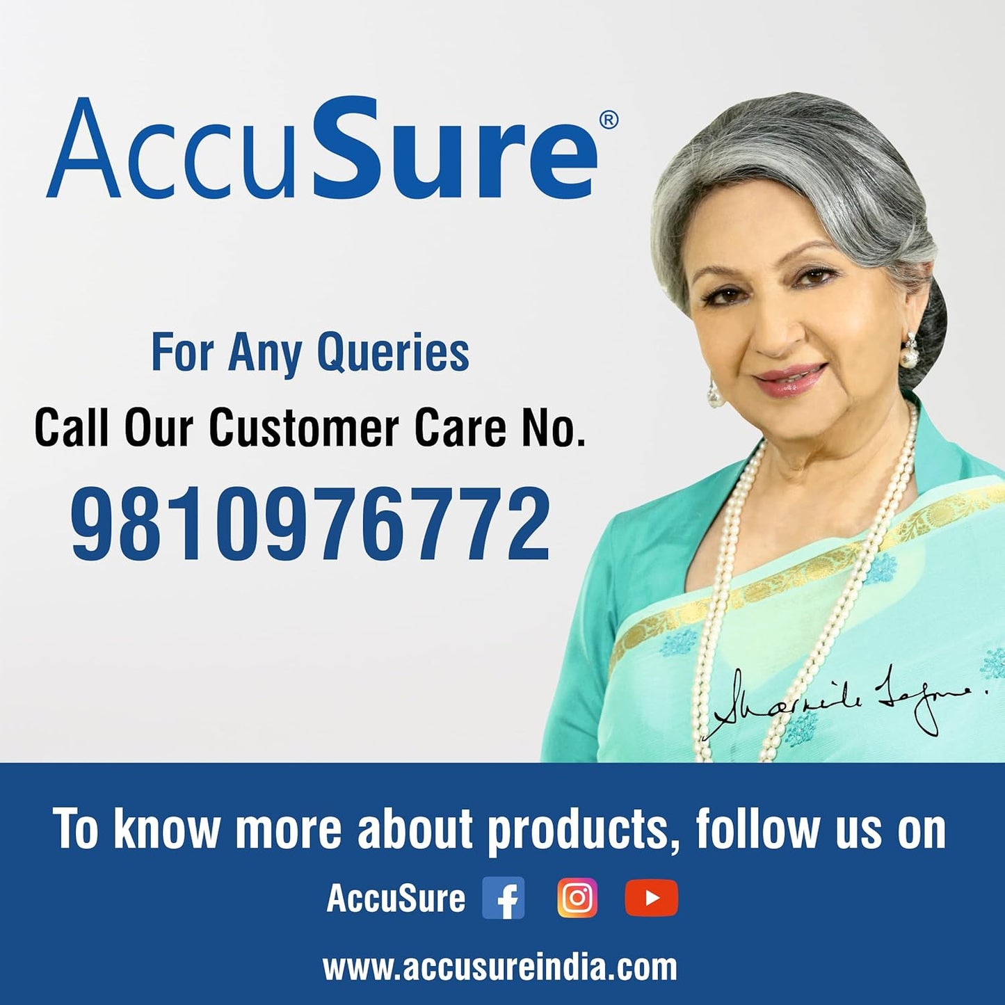 AccuSure Simple Blood Glucose Test Strip - 50 Strips