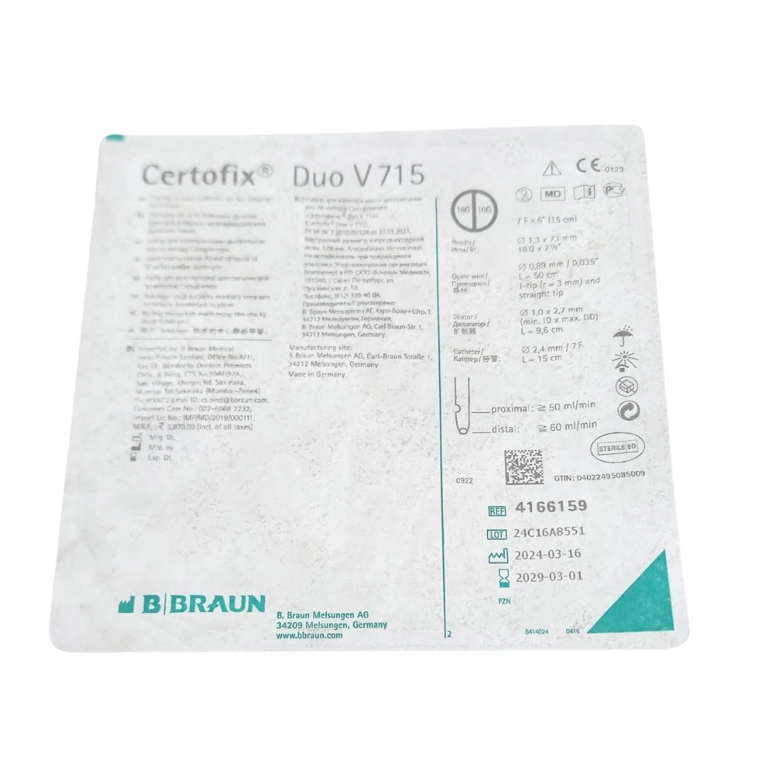 Buy Original Central Venous Catheter Kit Online | B Braun