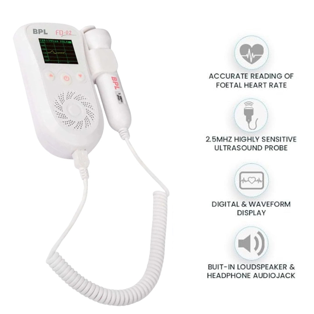 BPL FD-02 Foetal Doppler: Monitor Baby Heartbeat | Order Now