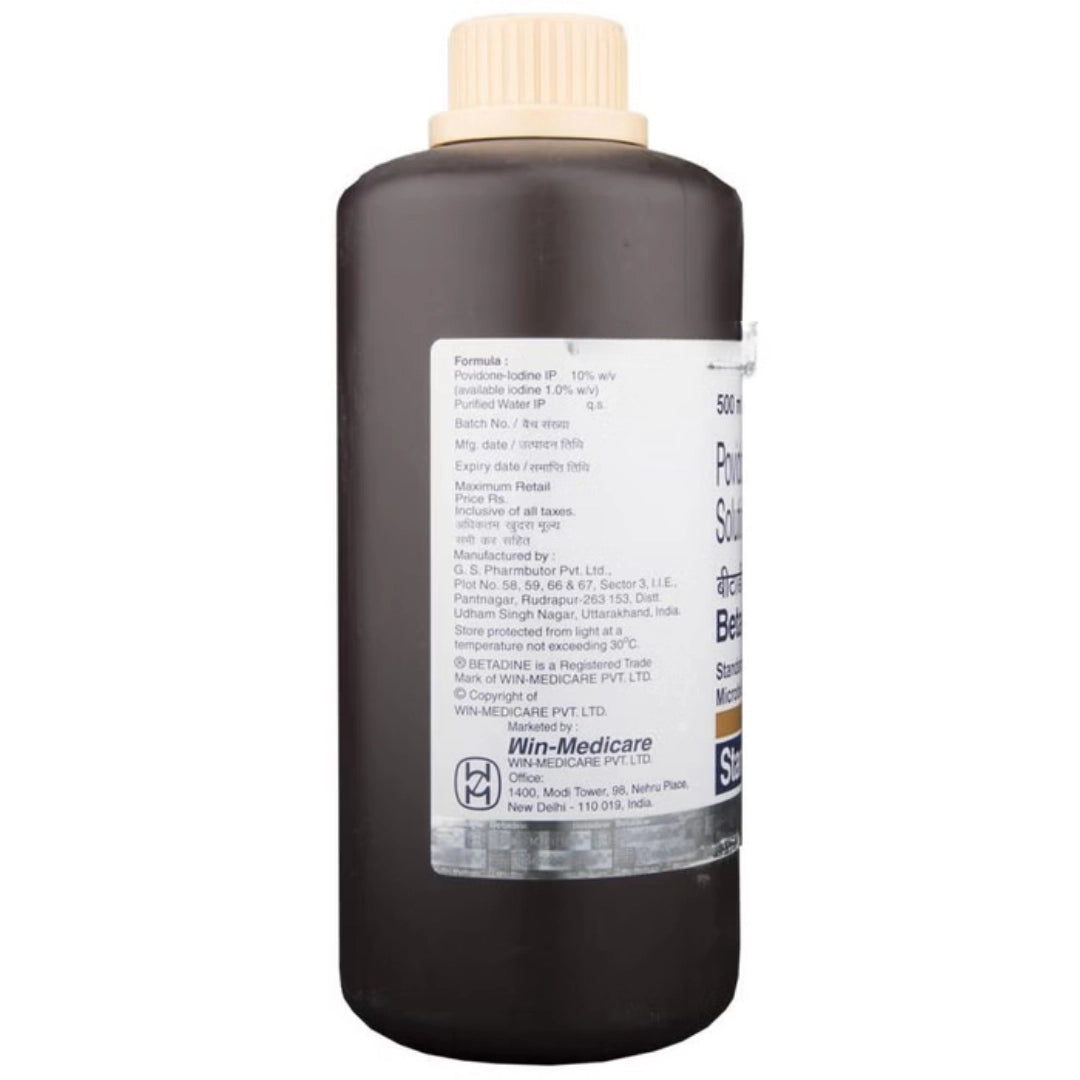 Buy Betadine Povidone Iodine Solution 10% - 500 ML Online