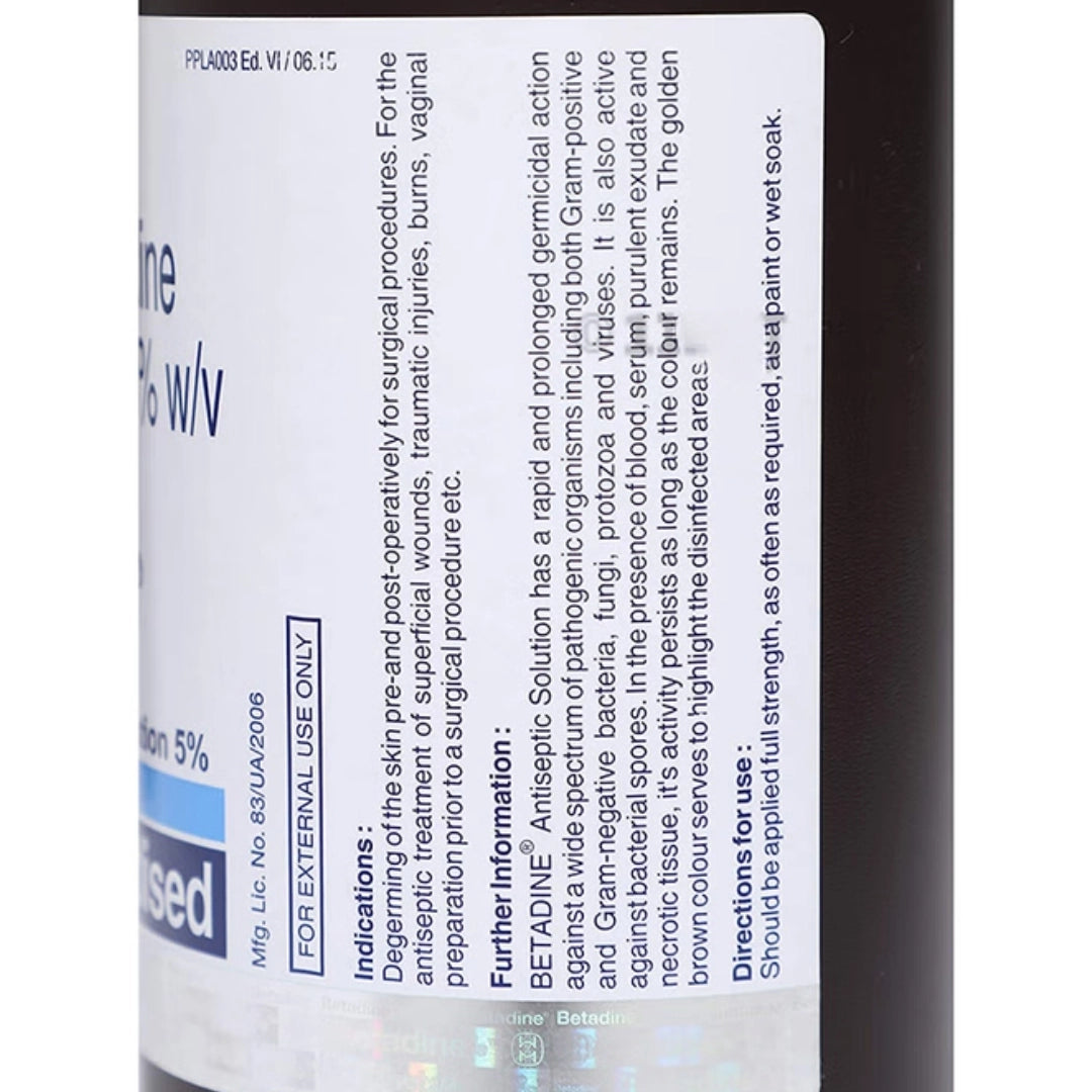 Buy Betadine Povidone Iodine Solution 10% - 500 ML Online