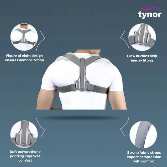 Tynor Clavicle Brace with Velcro (Small)