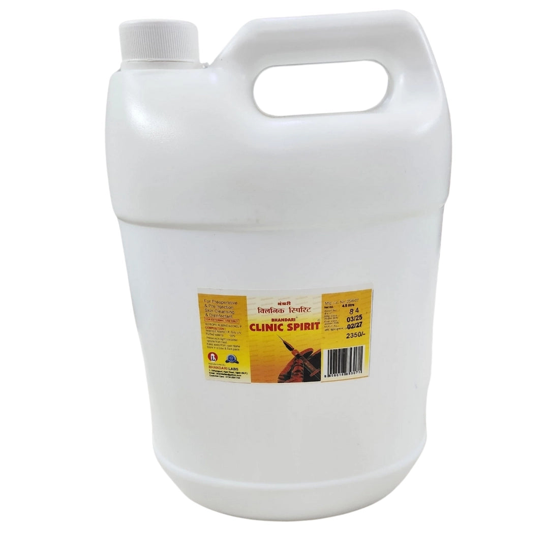 Buy Clinic Spirit - 4.5 Ltr Online for Surgical Needs