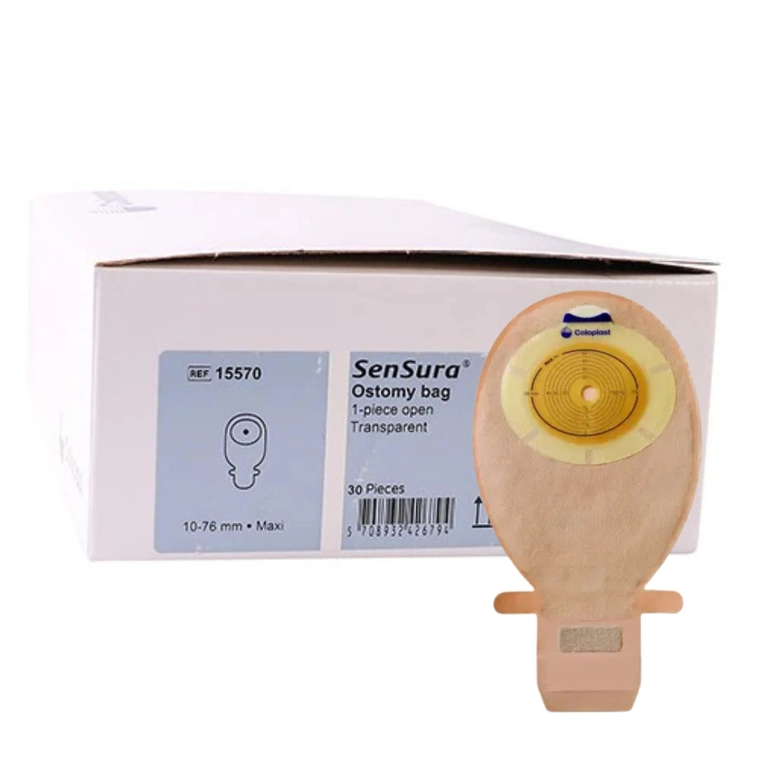 Coloplast 15570 SenSura Transparent Drainable Bag (10-76mm)