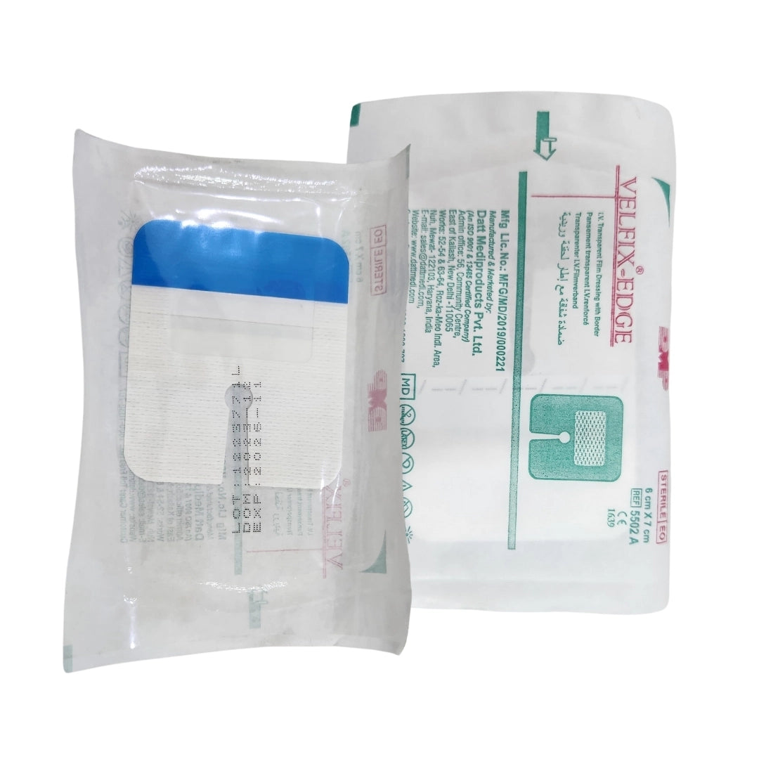 Datt Velfix-EDGE 6cm*7cm – High-Quality Self-Adhesive Dressing -Cannula Fixer for Pediatric – Buy Now at Lowest Price