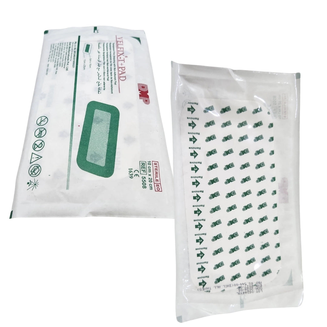 Datt Velfix-T+Pad 10cm x 20cm Adhesive Dressing Pad for Wound Care