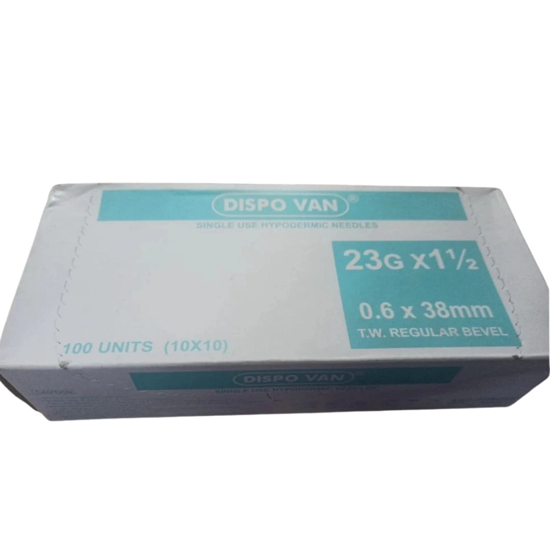 Dispo Van Hypodermic Needle - 23G*1.5 inch - 100 Units Pack