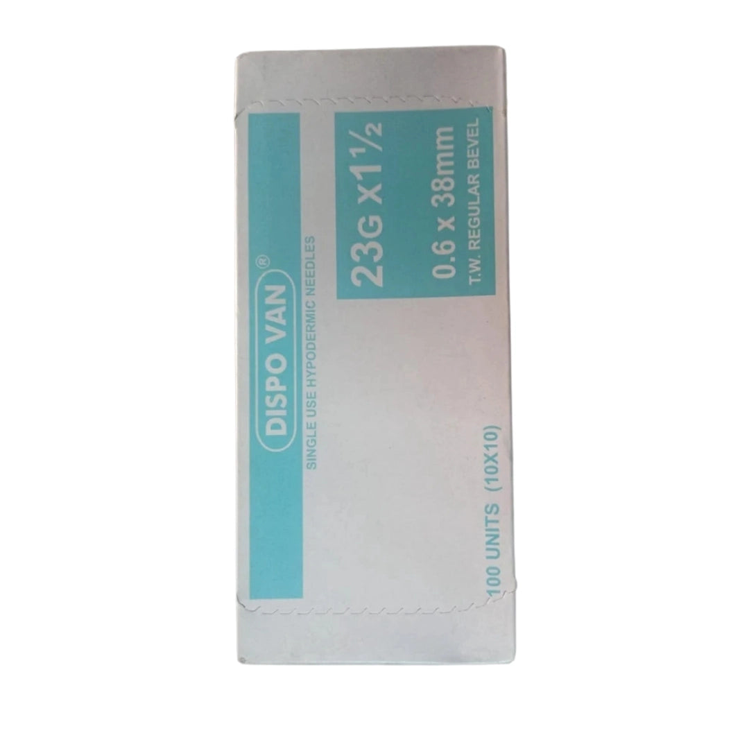 Dispo Van Hypodermic Needle - 23G*1.5 inch - 100 Units Pack